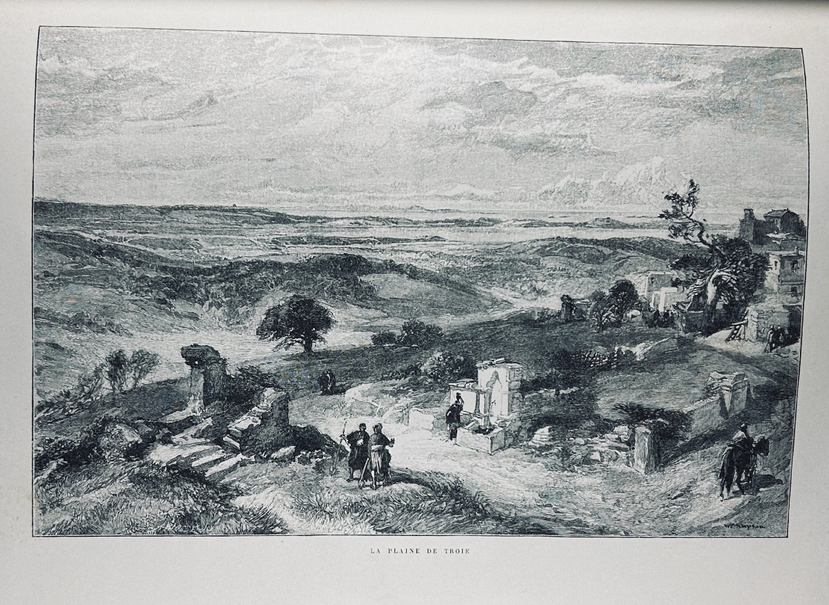 LOUBEAU (Pierre) - La Méditerranée pittoresque. Armand Colin, 1894, cartonnage bleu d'éditeur.-photo-3
