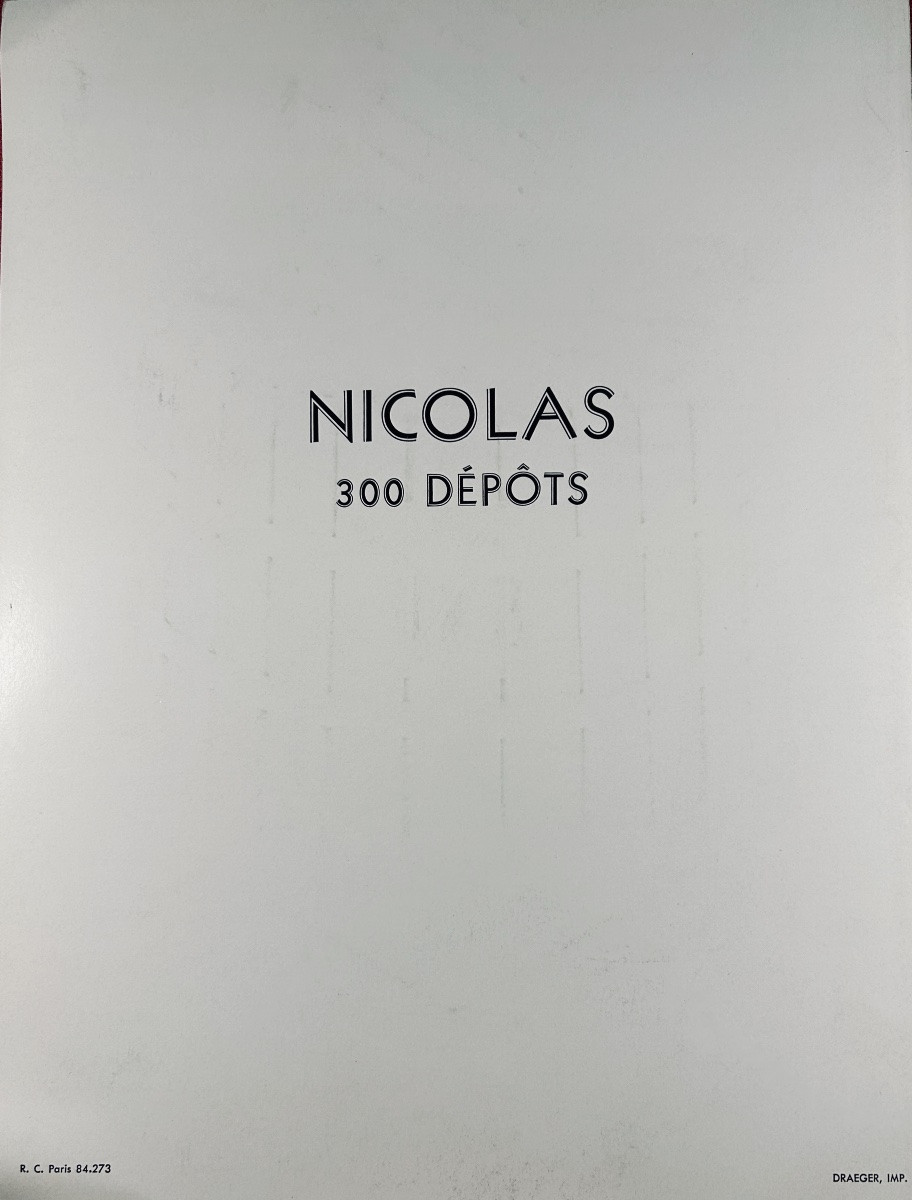 [NICOLAS] - Publicité pour les vins Nicolas. Paris, Draeger, vers 1928.-photo-3