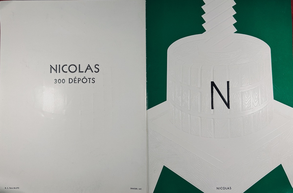 [NICOLAS] - Publicité pour les vins Nicolas. Paris, Draeger, vers 1928.-photo-3
