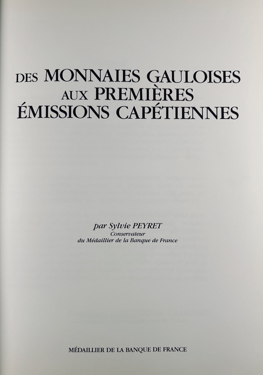 [numismatics] - Peyret - From Gallic Coins To The First Capetian Issues. 1989.-photo-2