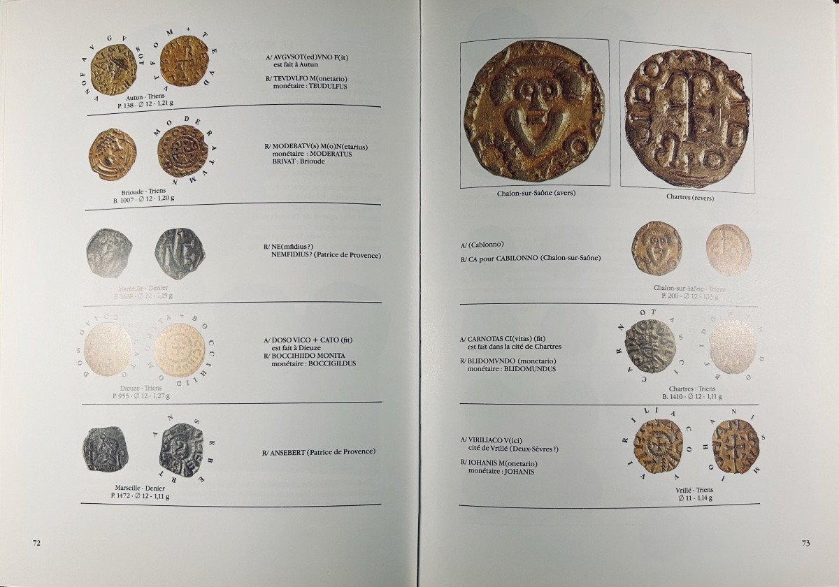 [numismatics] - Peyret - From Gallic Coins To The First Capetian Issues. 1989.-photo-4