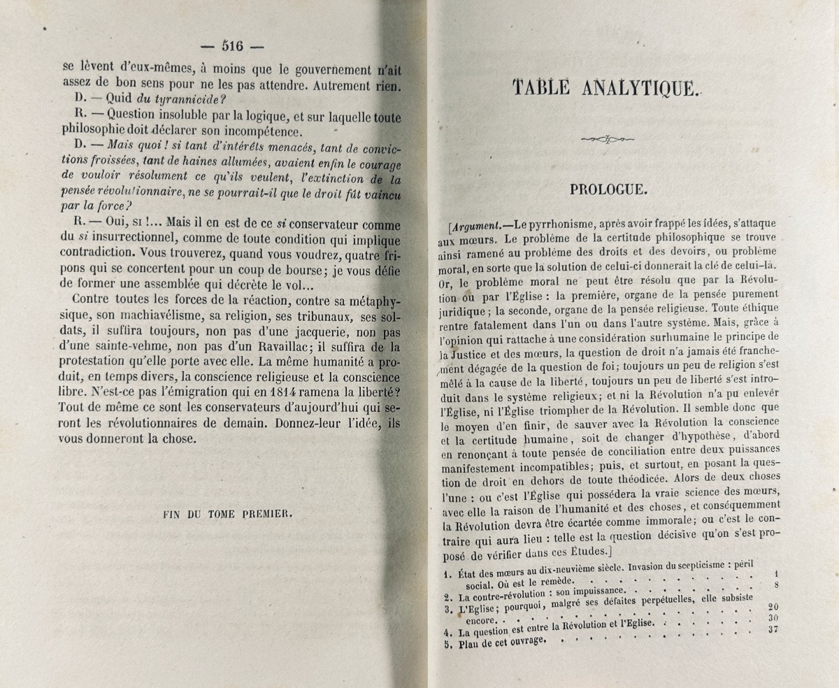 Proudhon (p.-j.) - On Justice In The Revolution And In The Church. Garnier, 1858, Bound.-photo-3