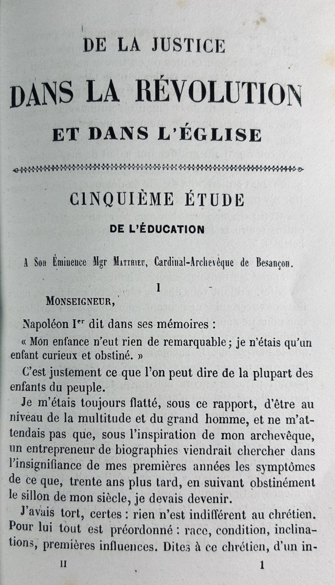 Proudhon (p.-j.) - On Justice In The Revolution And In The Church. Garnier, 1858, Bound.-photo-5