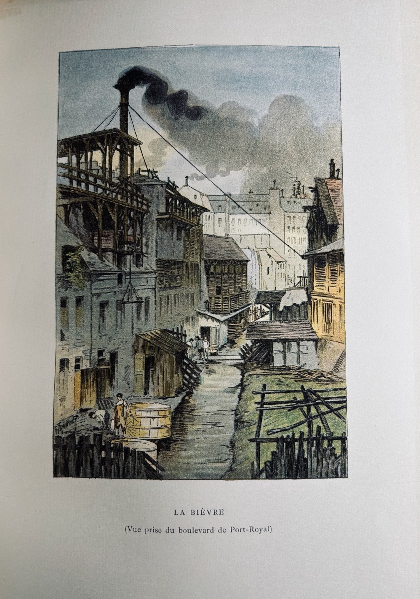 SAINT-JUIRS - La Seine à travers Paris. Launette & Cie, 1890, très belle reliure mosaïquée.-photo-1