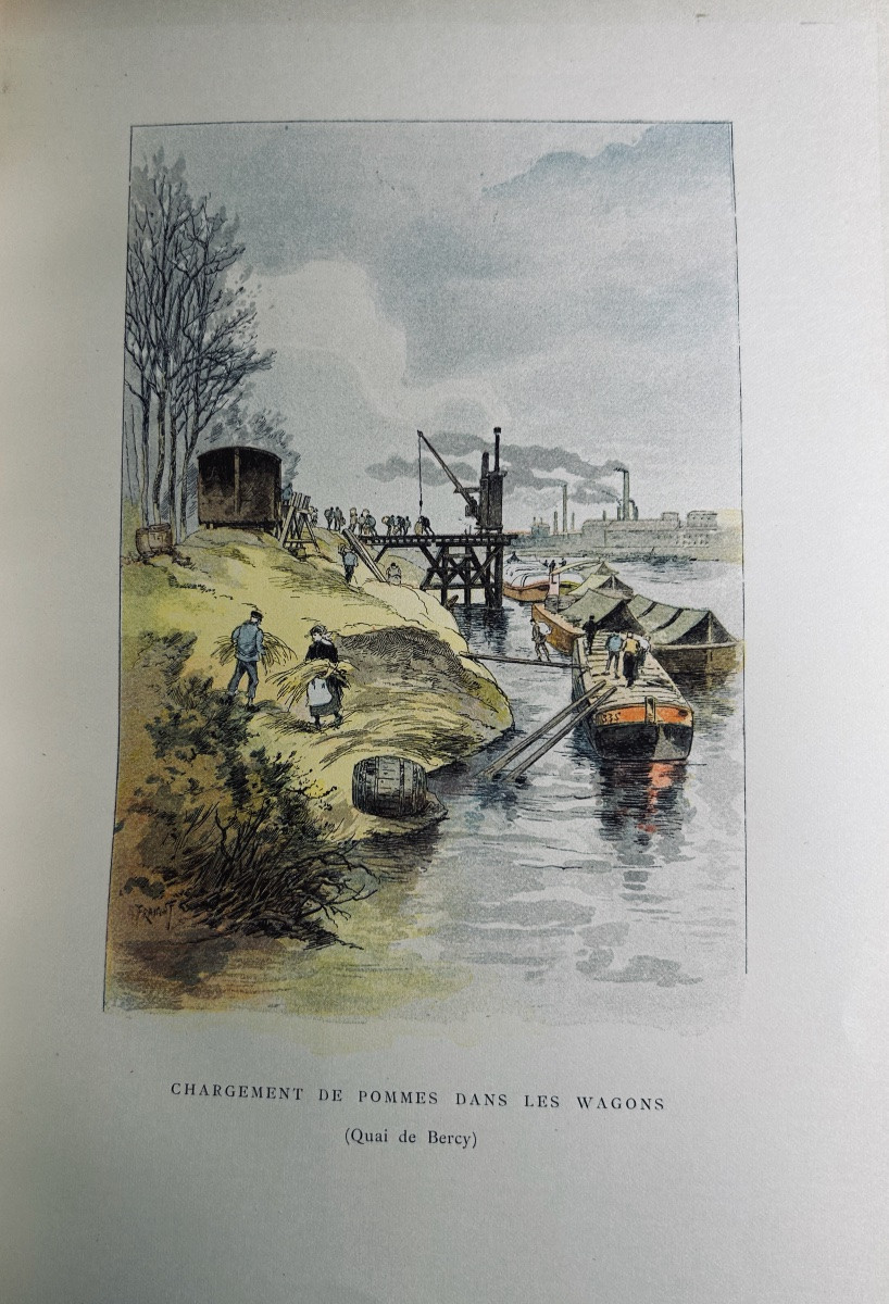 SAINT-JUIRS - La Seine à travers Paris. Launette & Cie, 1890, très belle reliure mosaïquée.-photo-4