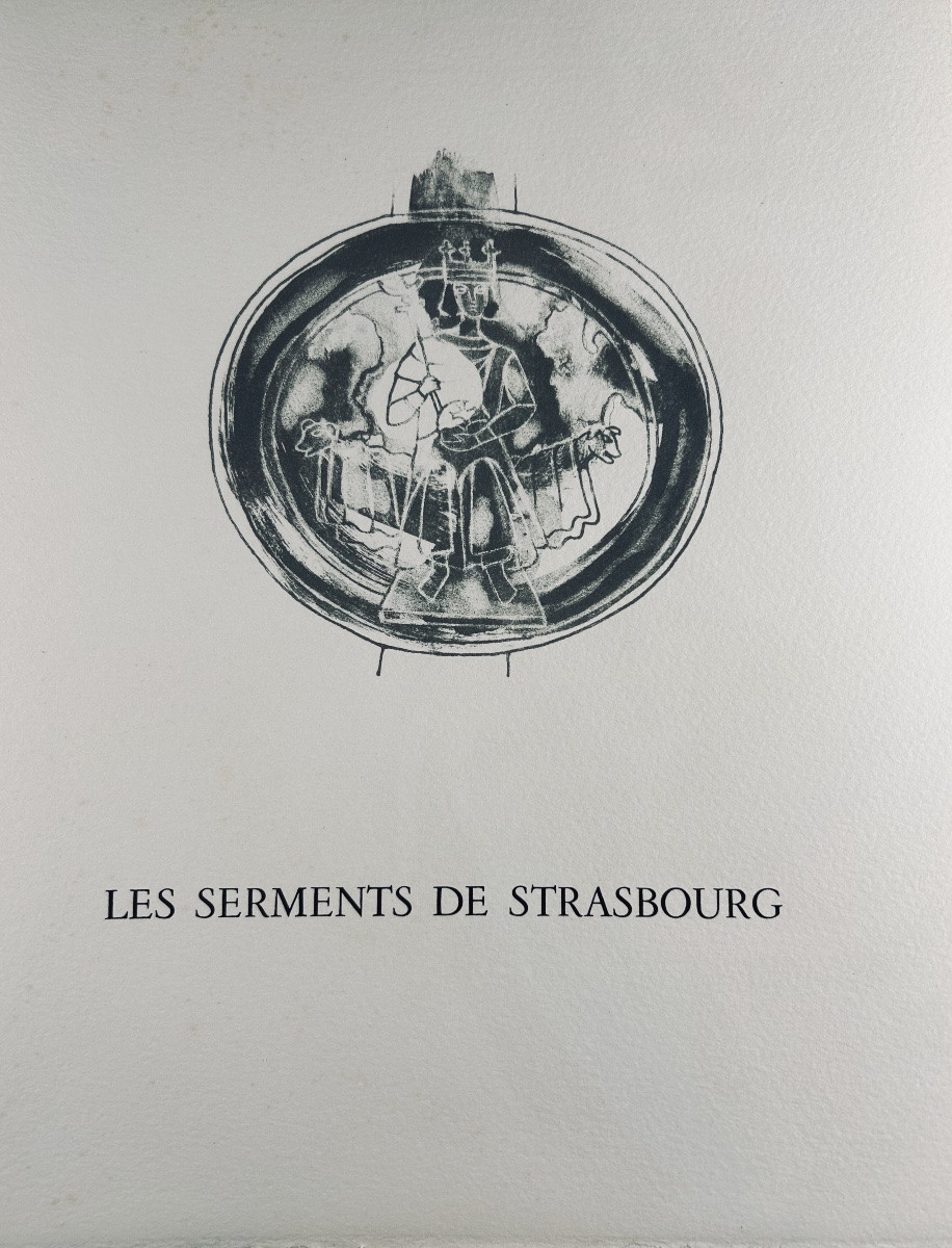 Claus - Verses And Prose From Alsace. Les Bibliophiles De l'Est, 1967, Loose Sheets In A Slipcase.-photo-3