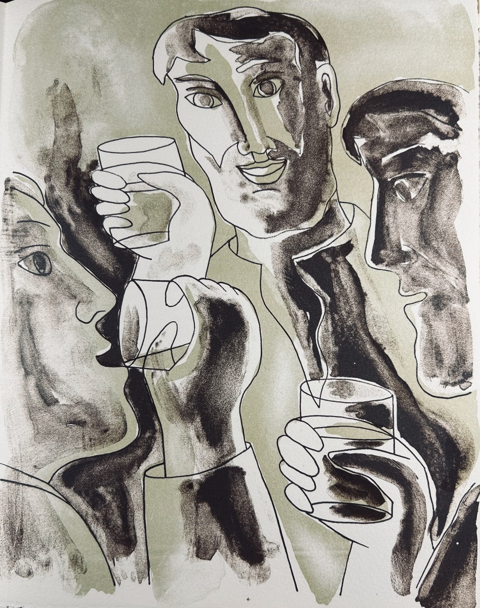 Claus - Verses And Prose From Alsace. Les Bibliophiles De l'Est, 1967, Loose Sheets In A Slipcase.-photo-7