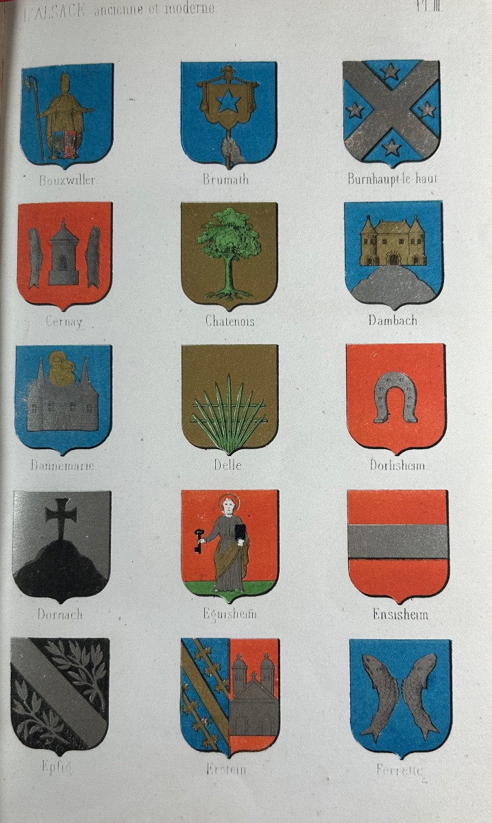 Baquol - Alsace, Ancient And Modern, Or Topographical And Historical Dictionary. 1865, Bound.-photo-1