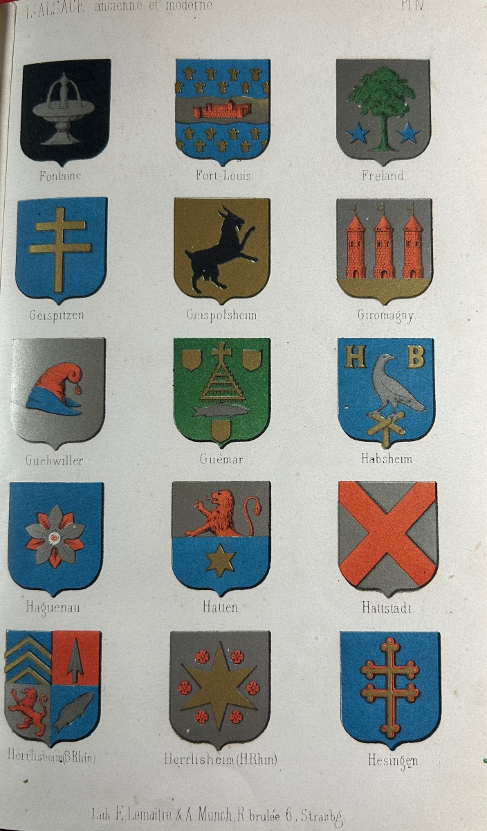 Baquol - Alsace, Ancient And Modern, Or Topographical And Historical Dictionary. 1865, Bound.-photo-2