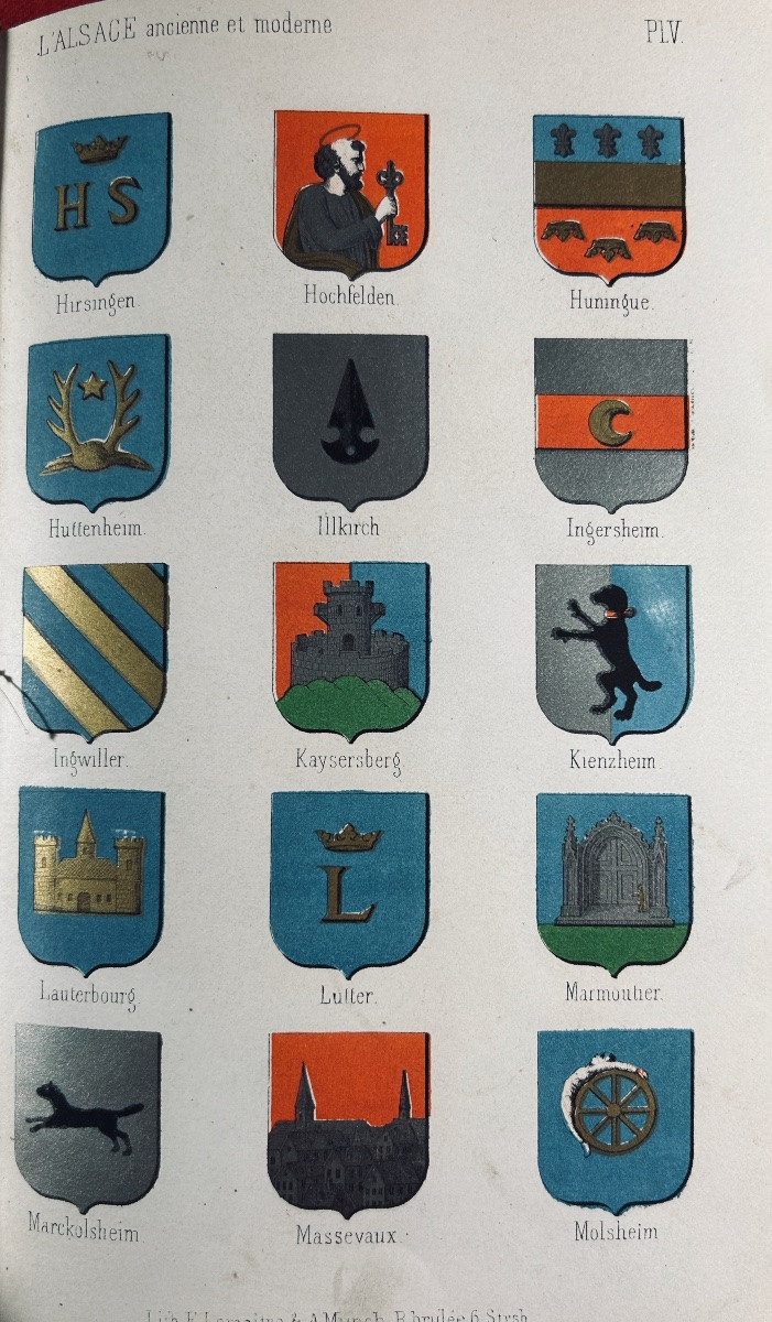 Baquol - Alsace, Ancient And Modern, Or Topographical And Historical Dictionary. 1865, Bound.-photo-3