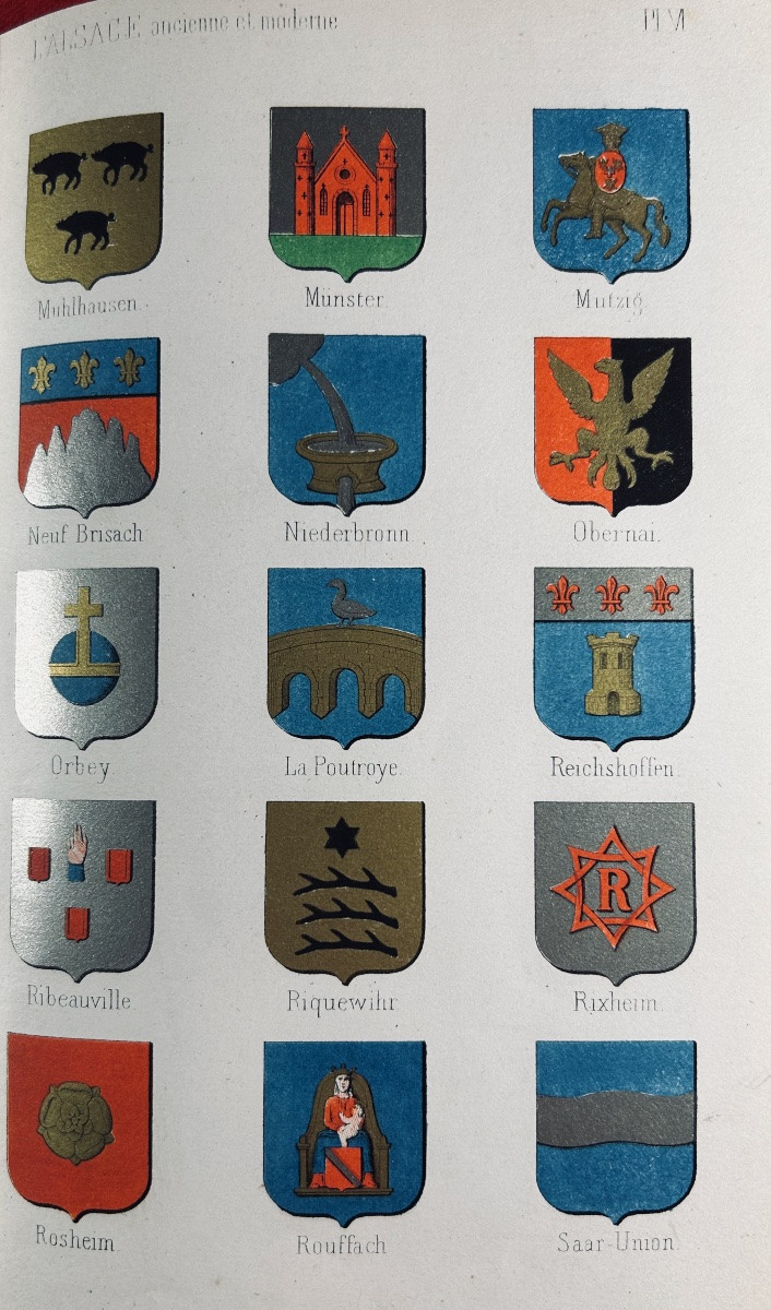 Baquol - Alsace, Ancient And Modern, Or Topographical And Historical Dictionary. 1865, Bound.-photo-4