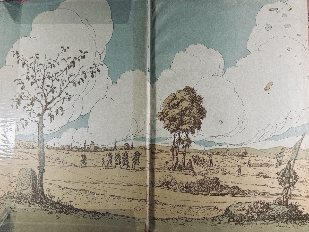 HANSI - Le paradis tricolore. - Petites villes et villages de l'Alsace déjà délivrée. 1918.-photo-2