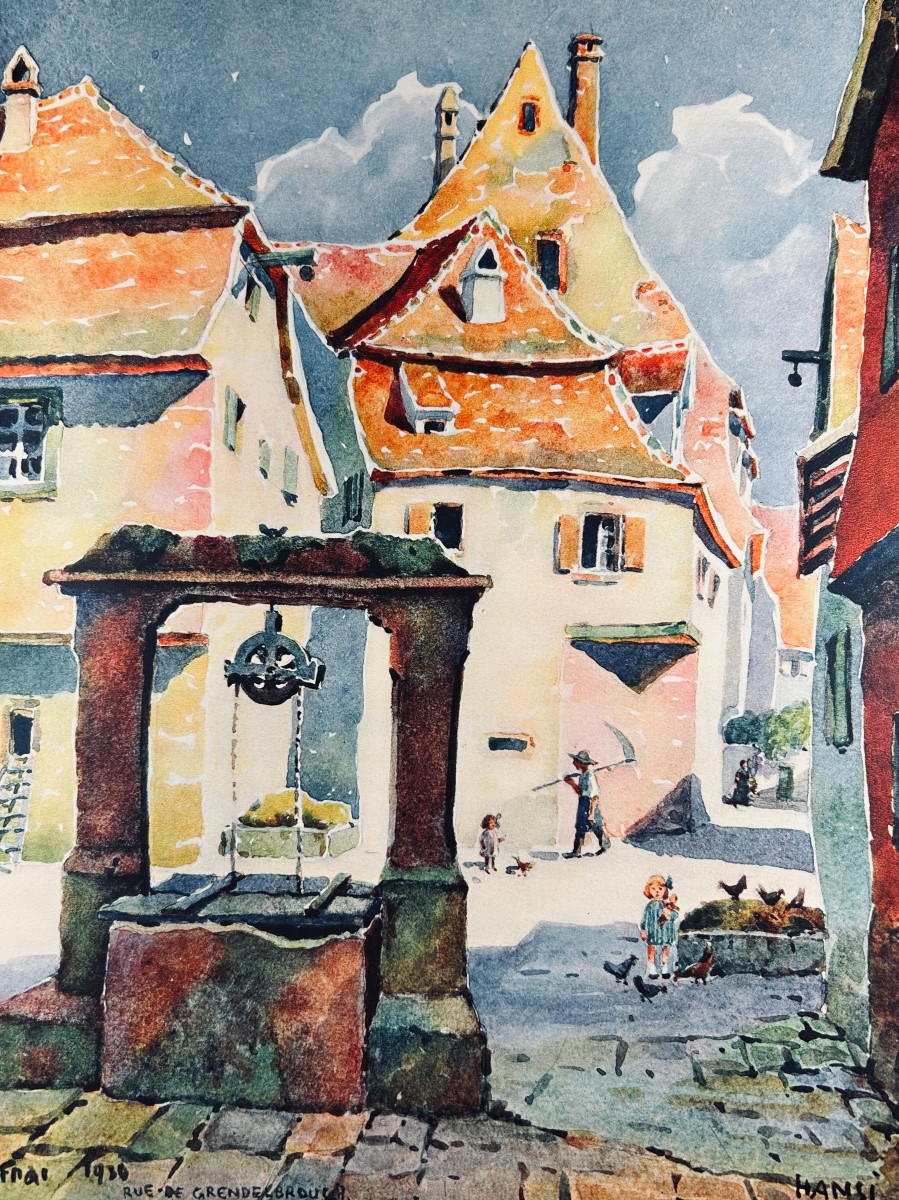 Hansi - At The Foot Of The Sainte-odile Mountain (obernai - Bœrsch - Rosheim). Floury, 1934, Paperback.-photo-1