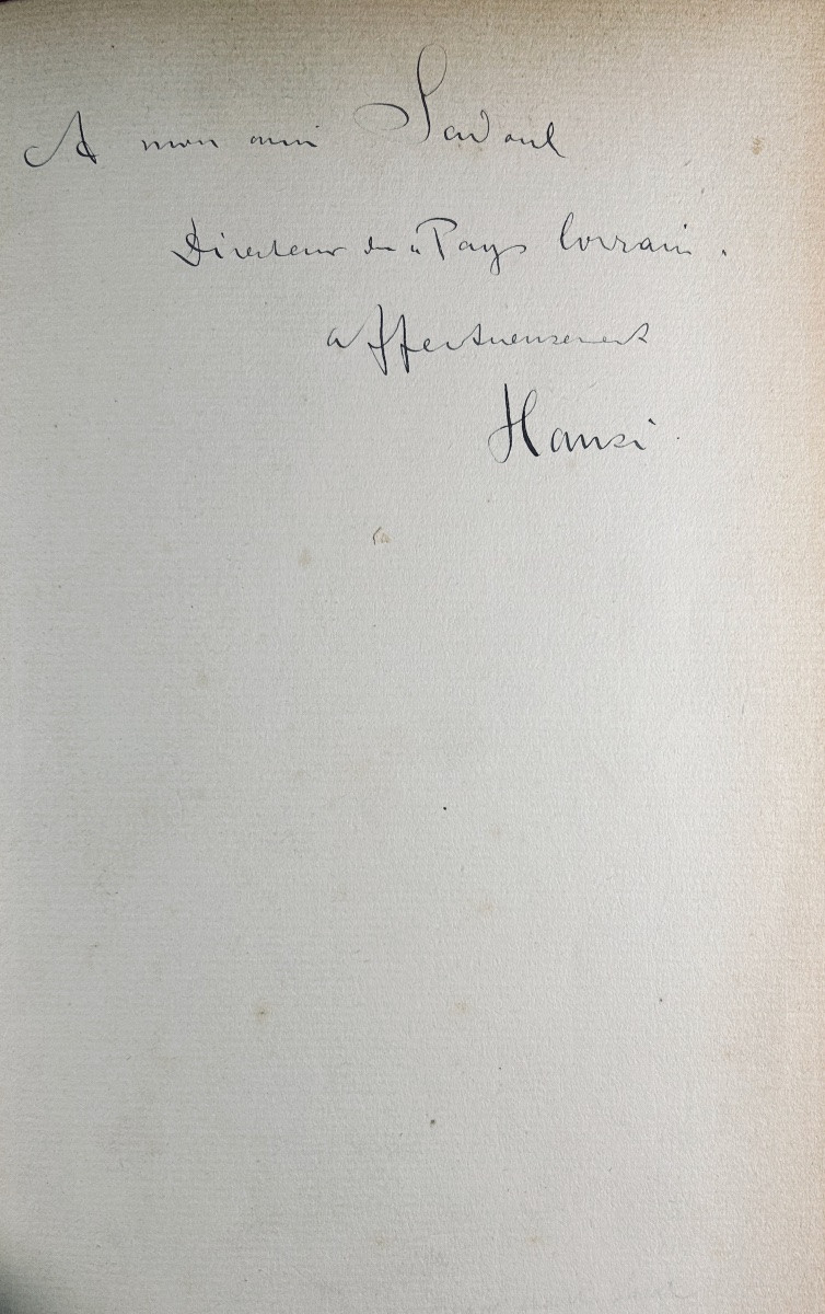 HANSI (Jean-Jacques Waltz "dit") - Professor Knatschke. Floury, vers 1910. Envoi de l'auteur.-photo-2