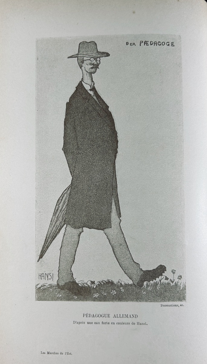 HANSI (Jean-Jacques Waltz "dit") - Professor Knatschke. Floury, vers 1910. Envoi de l'auteur.-photo-3