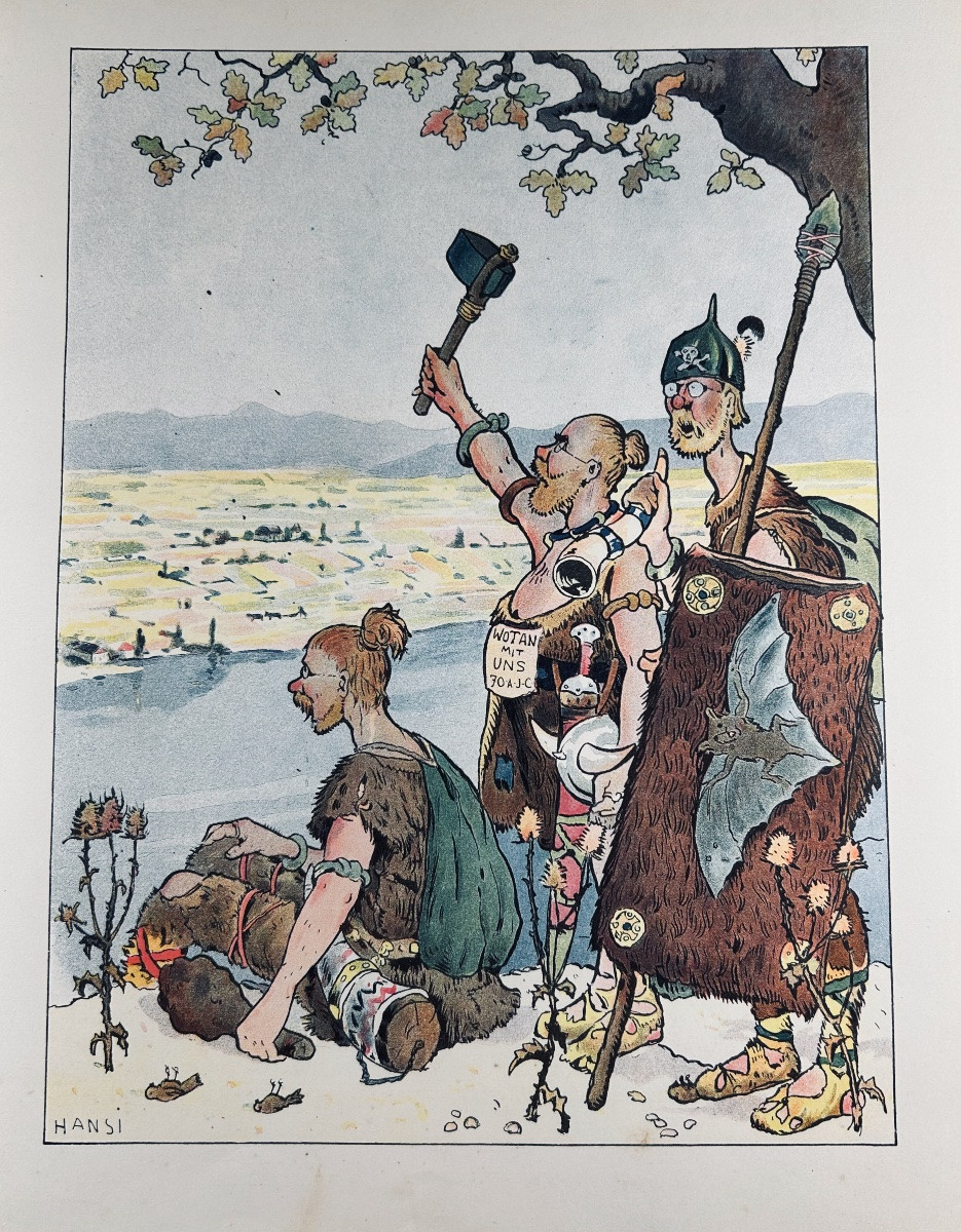 HANSI (Jean-Jacques Waltz "dit") - L'histoire d'Alsace. Floury, 1912, cartonnage d'éditeur.-photo-1