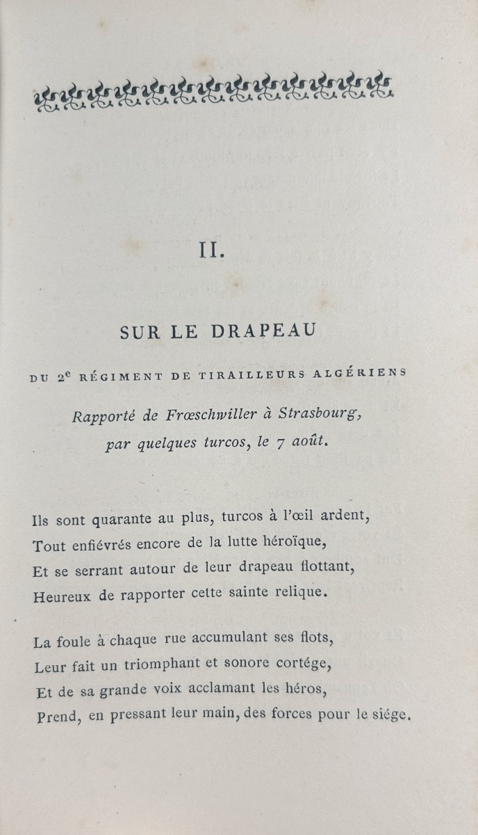LONCHAMPS (Émile) - Un mois terrible aout-septembre 1870. Sandoz et Fischbacher, 1875, relié.-photo-1