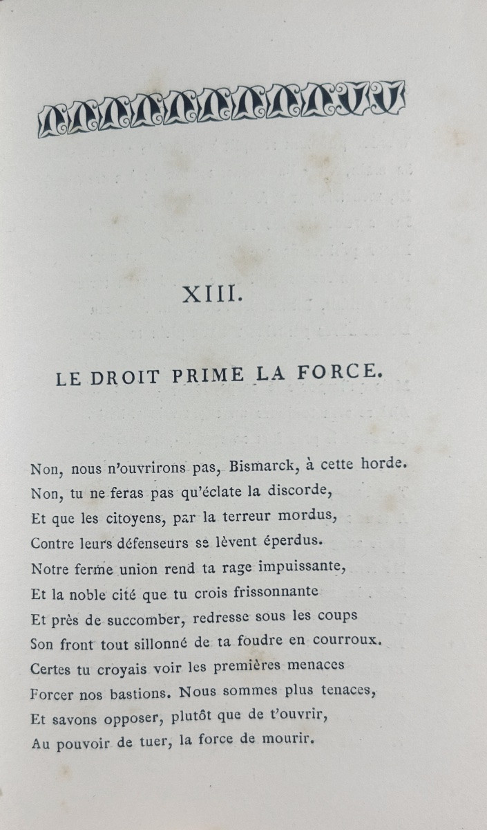 LONCHAMPS (Émile) - Un mois terrible aout-septembre 1870. Sandoz et Fischbacher, 1875, relié.-photo-5
