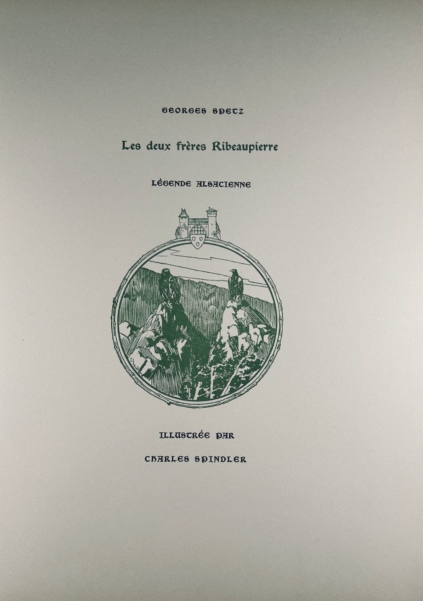 SPETZ (Georges) - Légendes d'Alsace. Strasbourg, Revue Alsacienne Illustrée, 1905, broché.-photo-3