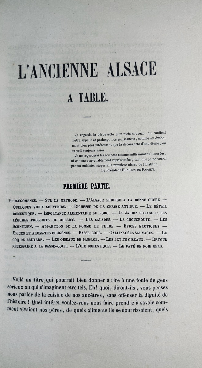 GÉRARD (Charles) - L'ancienne Alsace à table. Étude historique et archéologique. 1862, relié.-photo-8