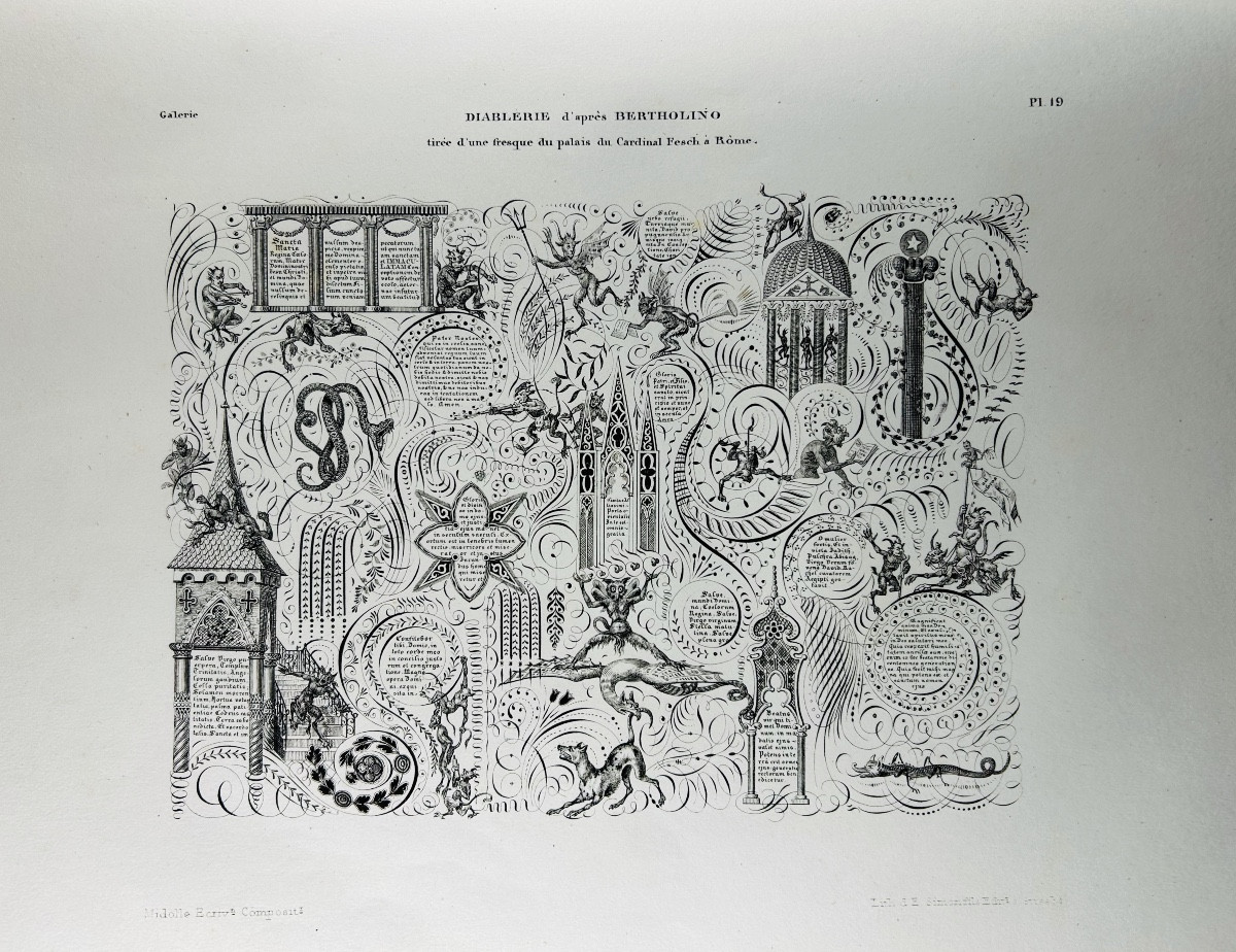 Midolle - Album Of The Middle Ages. Ancient Writings From Manuscripts. E. Simon, 1836.