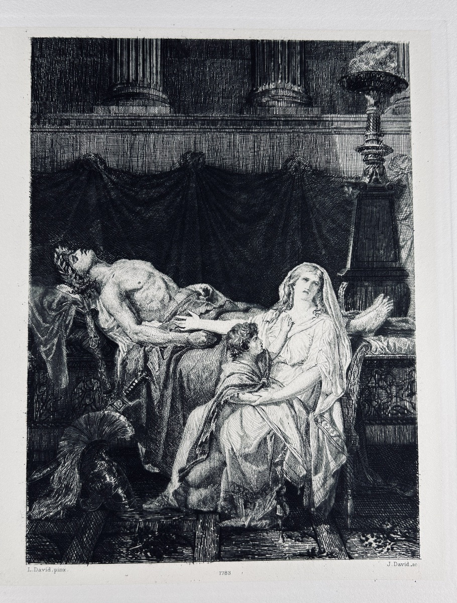 David (jules) - The Painter Louis David 1748-1825. Suite Of Eux-fortes. Victor-havard, 1882.-photo-2