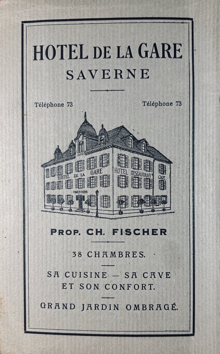 [saverne] - Guide To Saverne, Stambach, Lutzelbourg, Dabo, Wangenbourg, La Petite Pierre. 1927.-photo-2