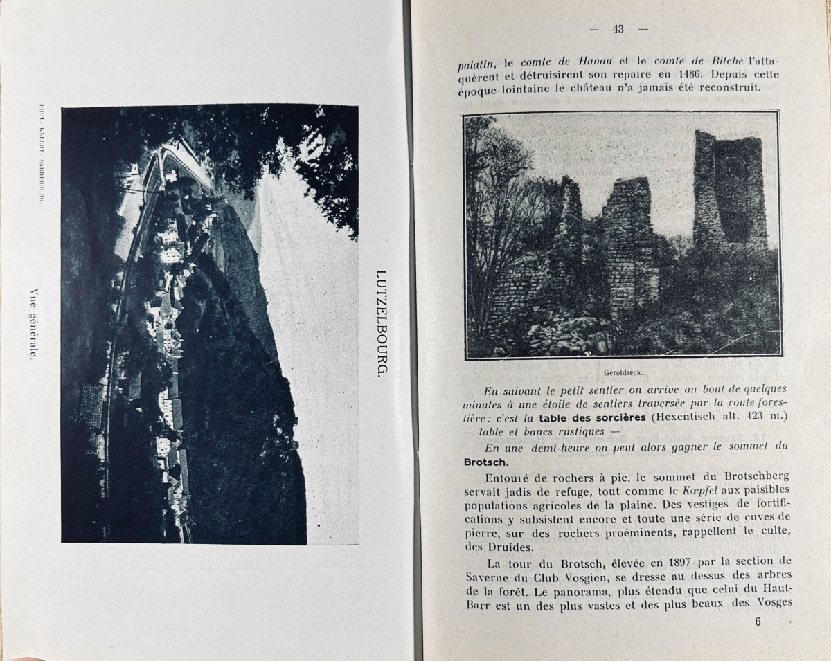 [saverne] - Guide To Saverne, Stambach, Lutzelbourg, Dabo, Wangenbourg, La Petite Pierre. 1927.-photo-4