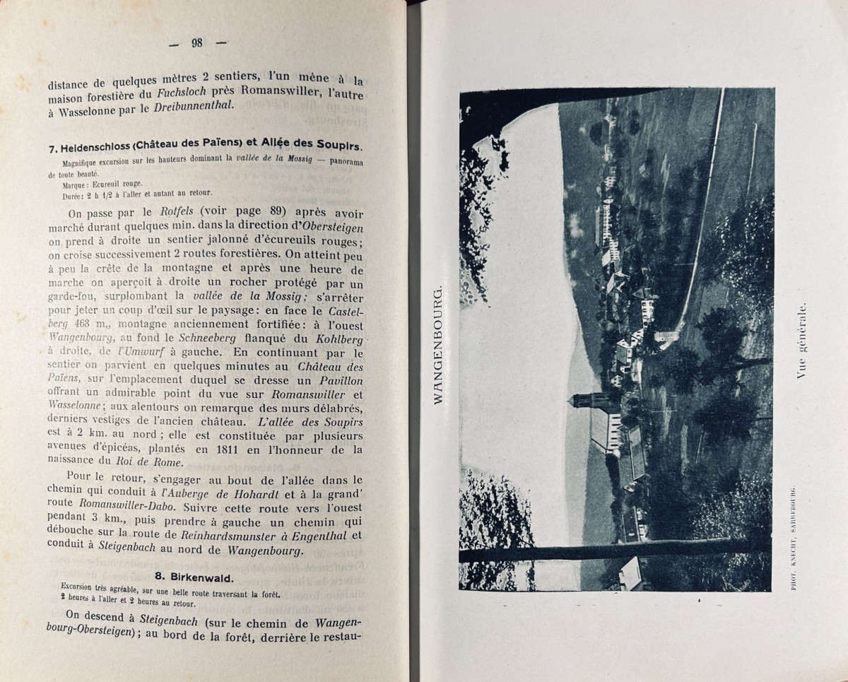 [saverne] - Guide To Saverne, Stambach, Lutzelbourg, Dabo, Wangenbourg, La Petite Pierre. 1927.-photo-6