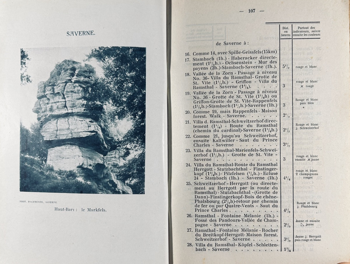 [saverne] - Guide To Saverne, Stambach, Lutzelbourg, Dabo, Wangenbourg, La Petite Pierre. 1927.-photo-7
