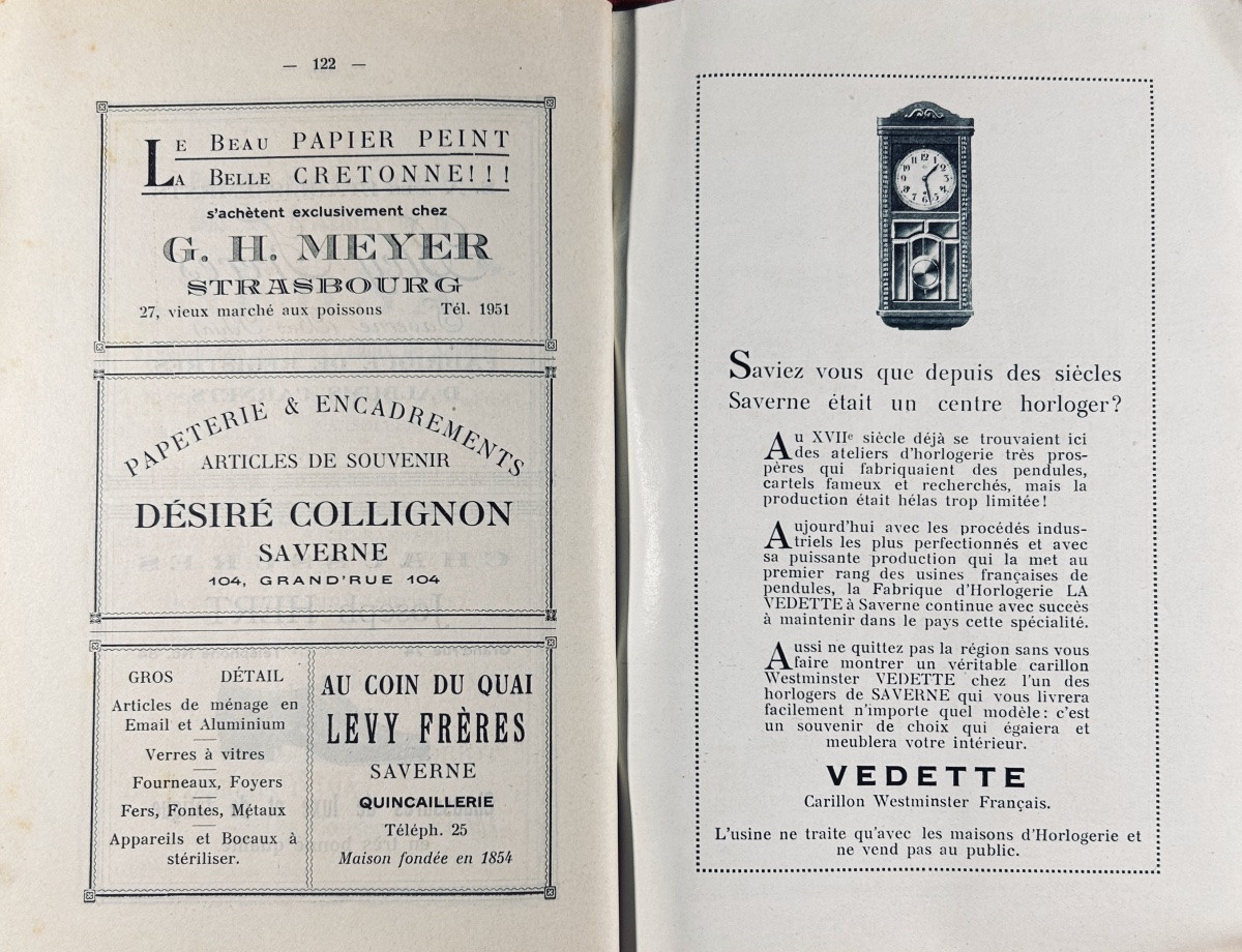 [saverne] - Guide To Saverne, Stambach, Lutzelbourg, Dabo, Wangenbourg, La Petite Pierre. 1927.-photo-8