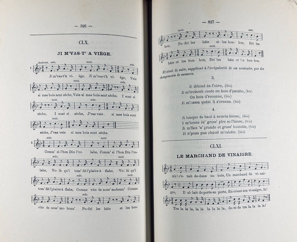 [terry (léonard), Chaumont (léopold)] - Collection Of Liège Folk Tunes. Liège, 1889.-photo-2