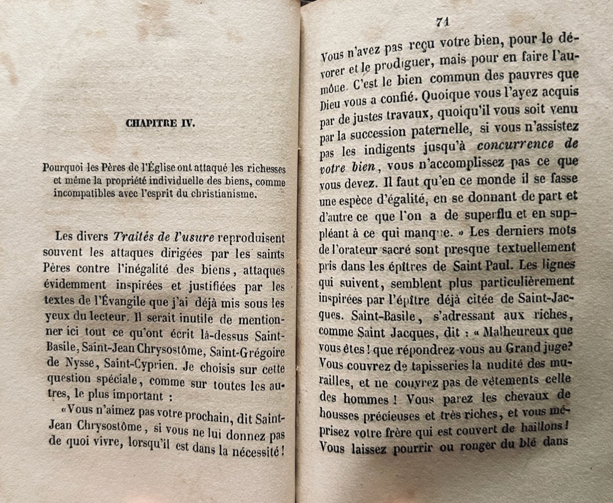 VILLEGARDELLE (F.) - Histoire des idées sociales avant la Révolution Française. Guarin, 1846.-photo-7