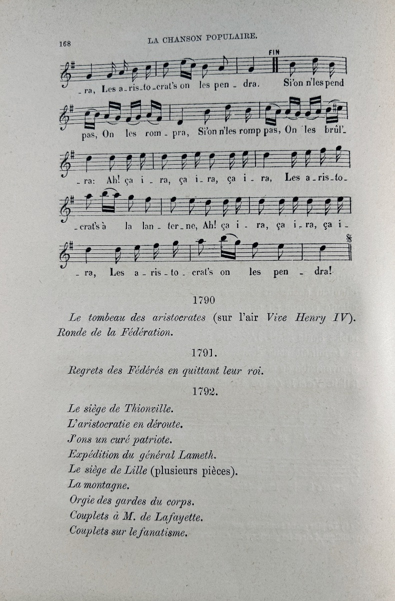Weckerlin (jb) - Popular Song. Firmint Didot Et Cie, 1886, Half-cloth Binding In Havana Brown-photo-4