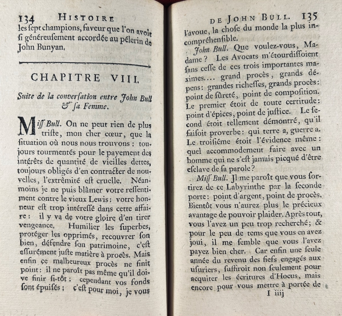 SWIFT & ARBUTHNOT - Le procès sans fin ou l'histoire de John Bull. Londres, Nourse, 1754, relié-photo-6