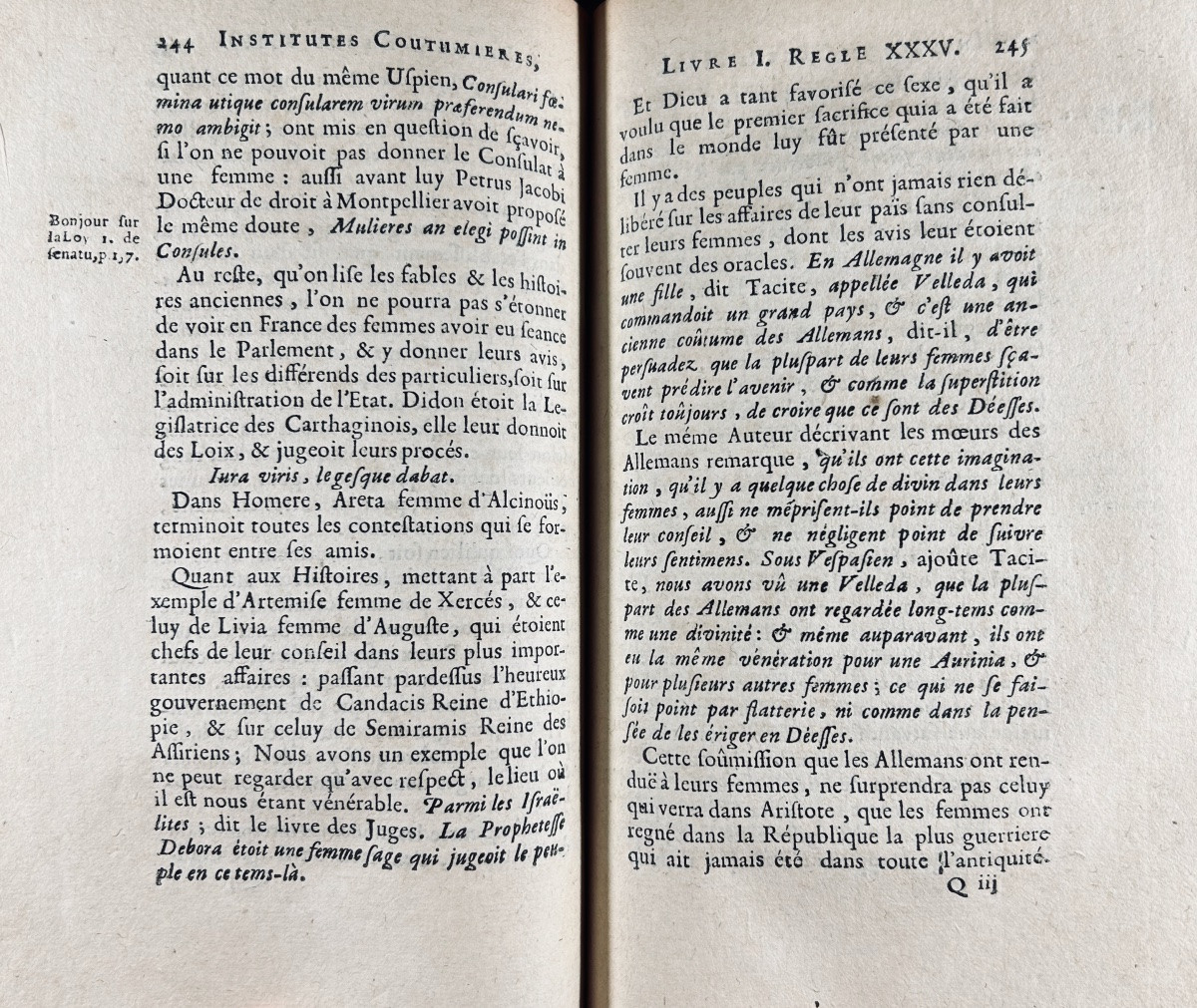 [DROIT] - LAUNAY (François de) - Commentaire sur les institutes coutumiers. 1688.-photo-4
