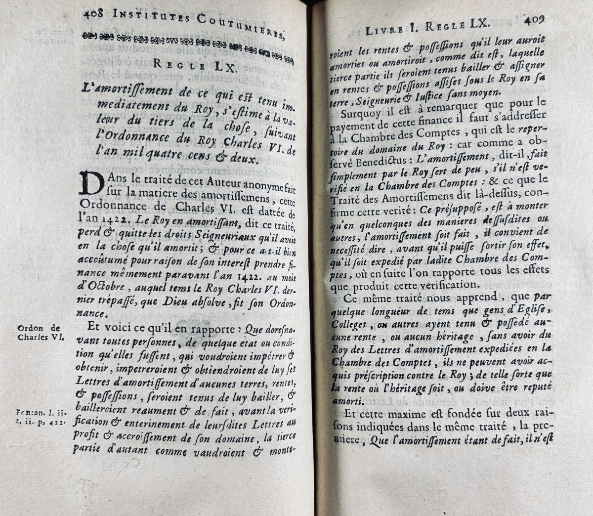 [DROIT] - LAUNAY (François de) - Commentaire sur les institutes coutumiers. 1688.-photo-1