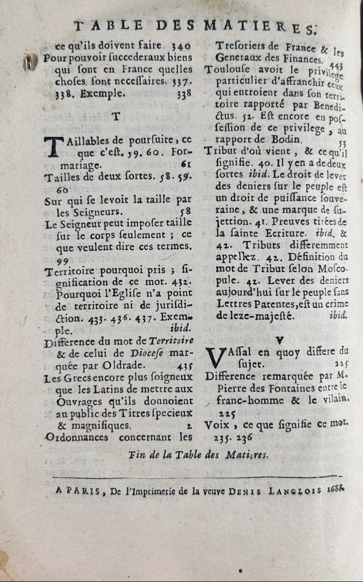[DROIT] - LAUNAY (François de) - Commentaire sur les institutes coutumiers. 1688.-photo-4