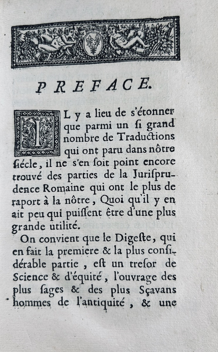 [law] - Translation Of The First Four Titles Of The Fourth Book Of The Digest. Auroy, 1680.-photo-3