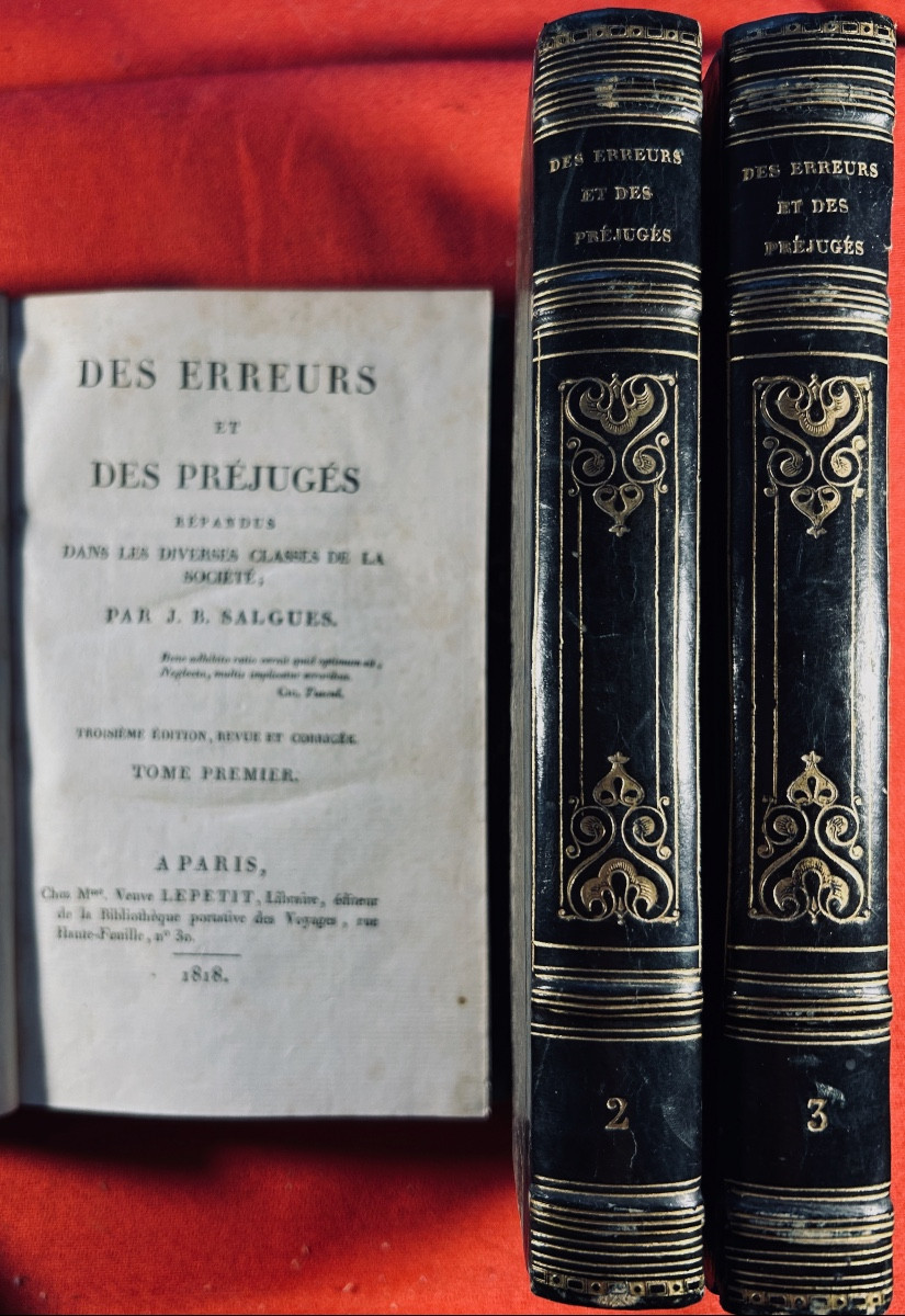 Salgues - Errors And Prejudices Widespread In The Various Classes Of Society. 1818.