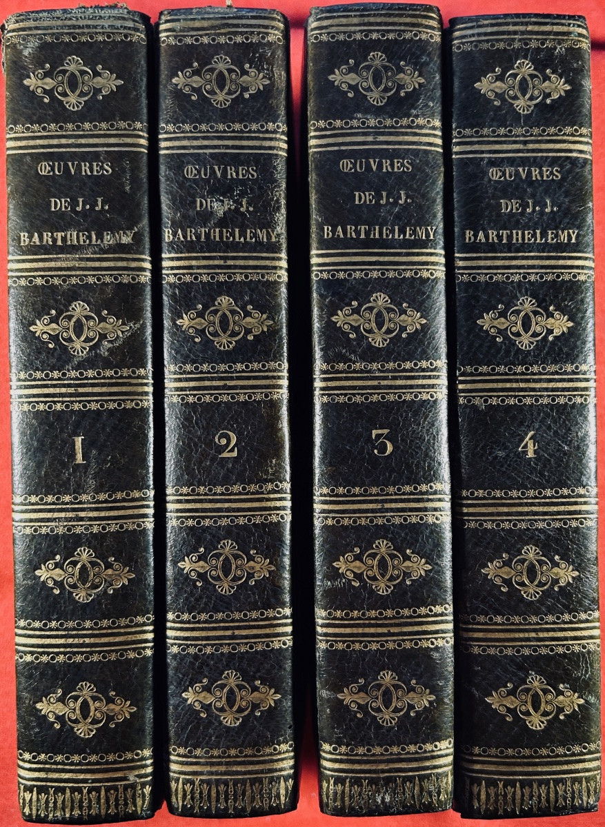 Barthélemy (j.-j.) - Works Of Barthélémy. At Belin And Bossange, 1821, Contemporary Binding.-photo-8
