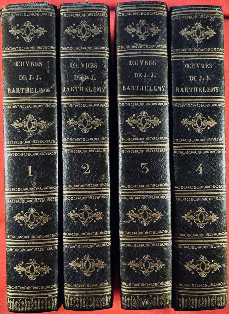 Barthélemy (j.-j.) - Works Of Barthélémy. At Belin And Bossange, 1821, Contemporary Binding.
