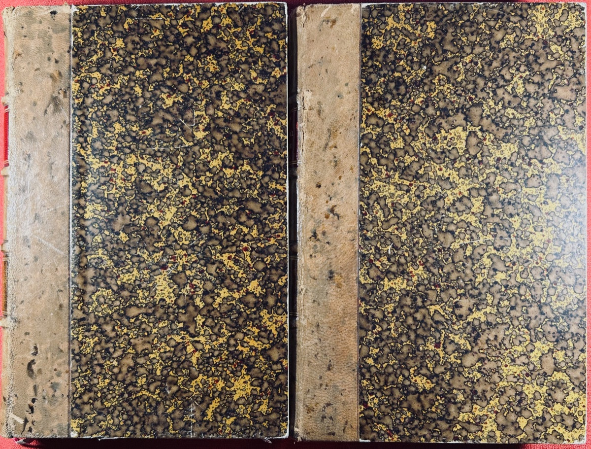 CAMPARDON (Émile) - Le tribunal révolutionnaire de Paris. Plon, 1866. Reliures demi-veau beige.-photo-7