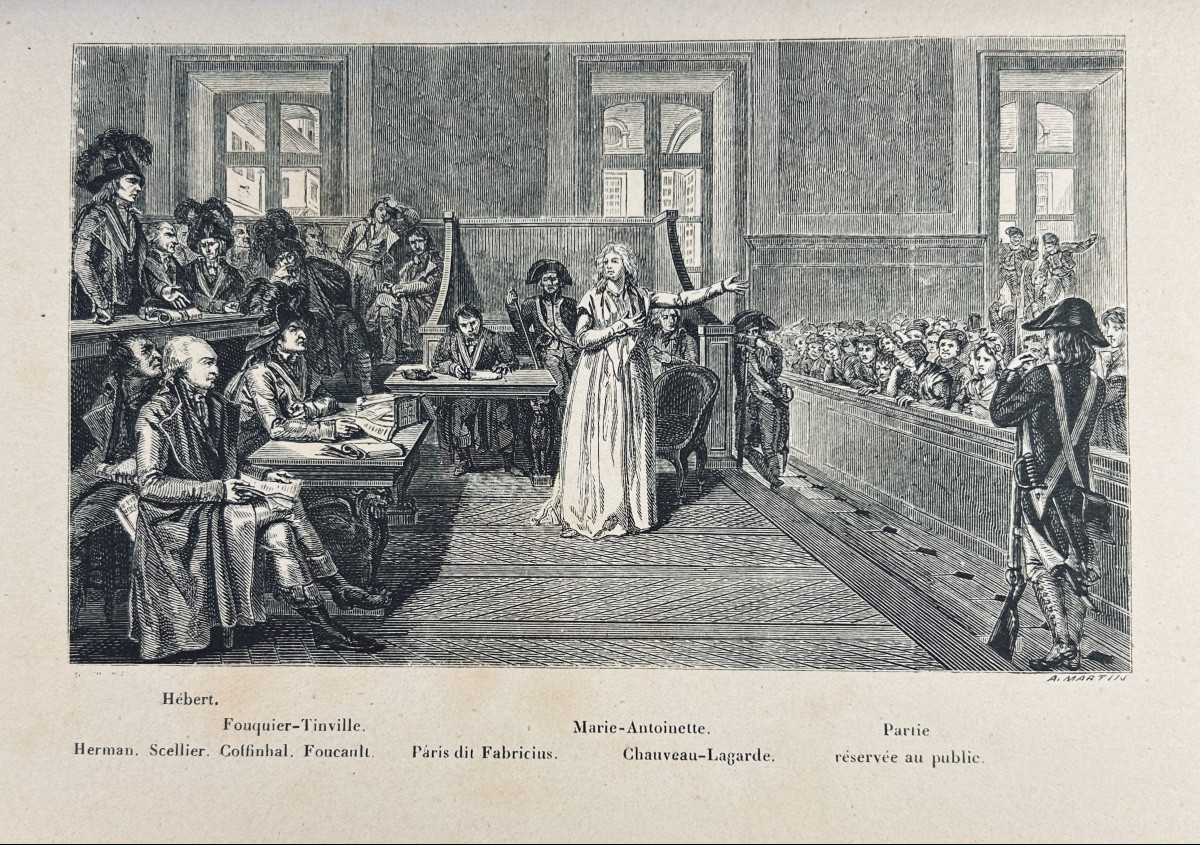 CAMPARDON (Émile) - Le tribunal révolutionnaire de Paris. Plon, 1866. Reliures demi-veau beige.