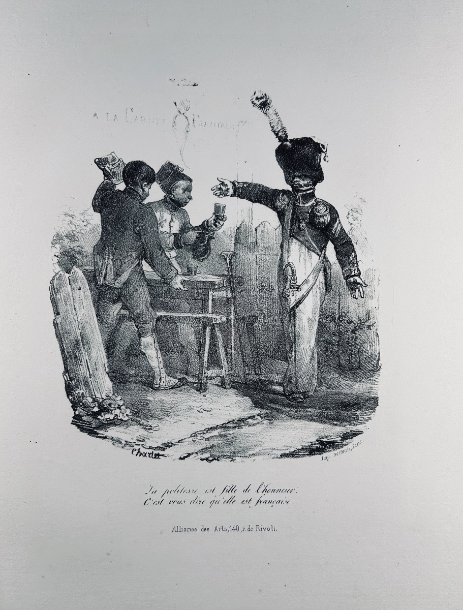 CHARLET - Album de 54 lithographies de Nicolas Charlet. Alliance des Arts, vers 1860.-photo-1