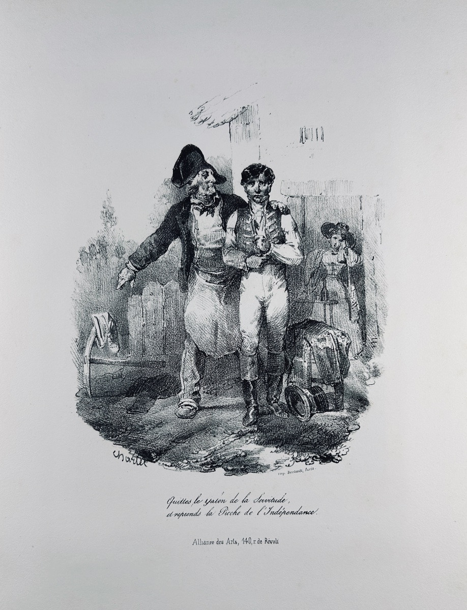 CHARLET - Album de 54 lithographies de Nicolas Charlet. Alliance des Arts, vers 1860.-photo-6