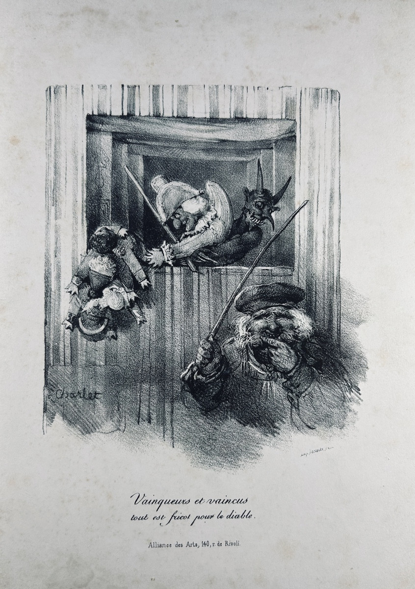 CHARLET - Album de 54 lithographies de Nicolas Charlet. Alliance des Arts, vers 1860.