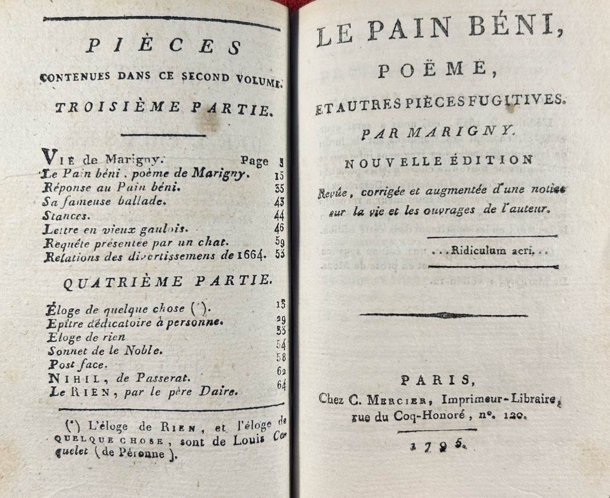 [anthology] The Hours Of Tivoli And The Elysium; Selection. At Mercier, 1795, Rooted Binding.-photo-2