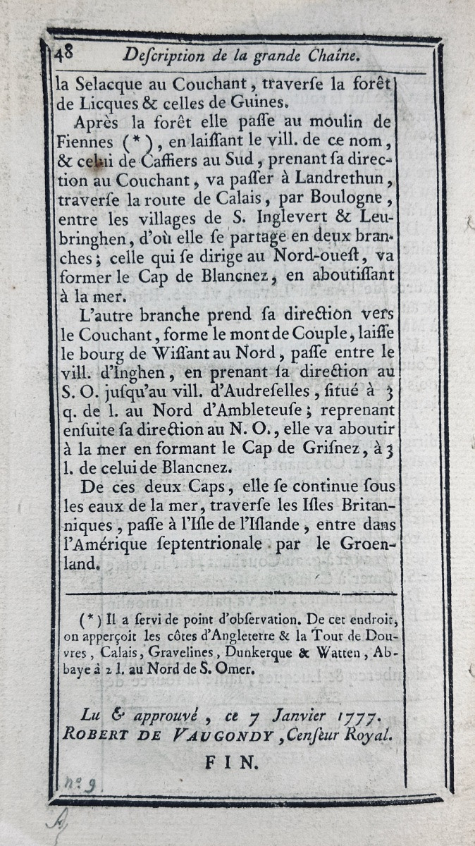 DENIS (Géographe) - Le conducteur français. Route de Saint-Omer & de Calais. Chez Ribou, 1787.-photo-8