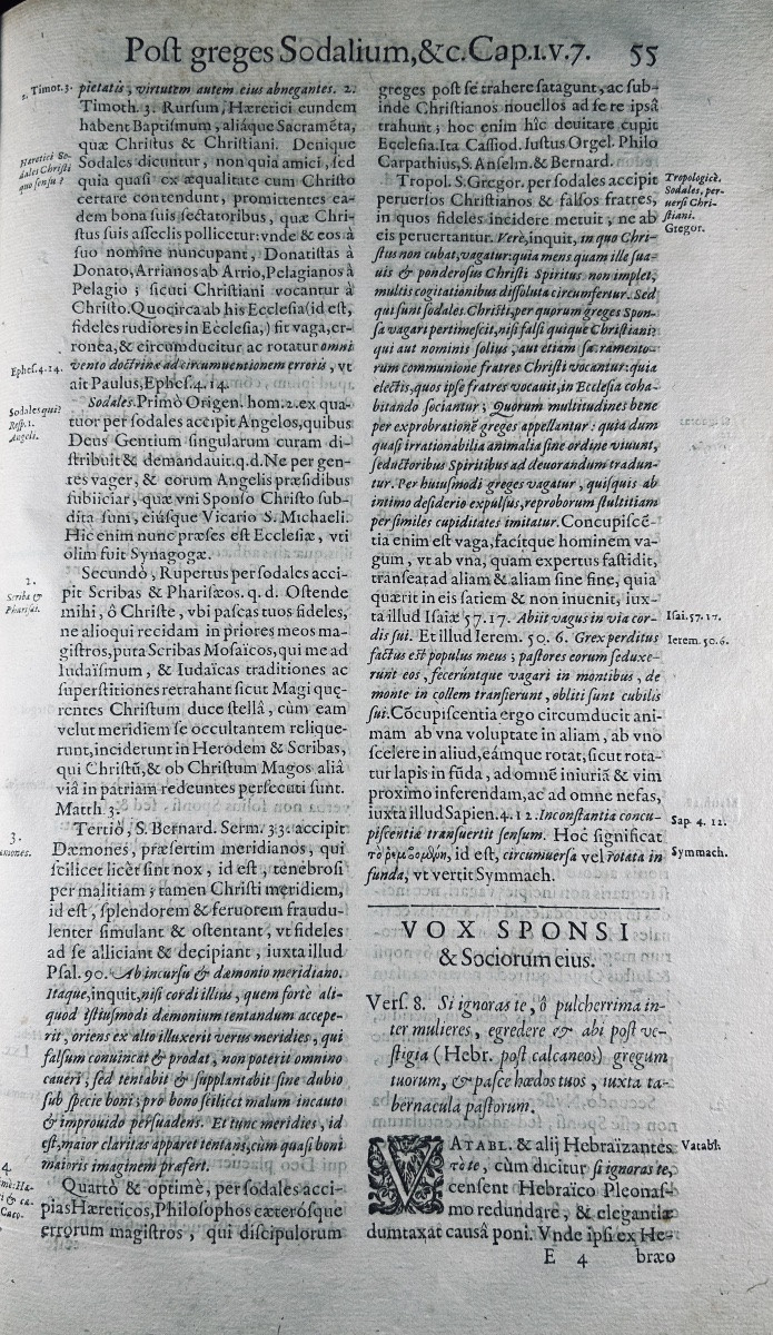 CORNELIUS A LAPIDE - Commentarii in Canticum Canticorum. Lyon, Chez Gabriel Boissat, 1637.-photo-4
